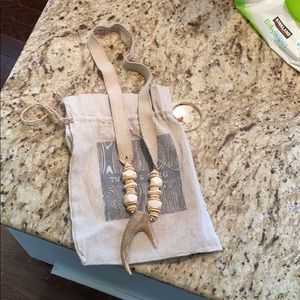 Twine and Twig Antler Necklace